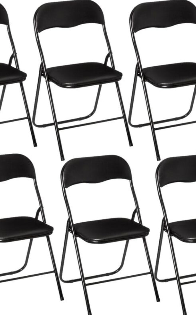 Lot de 6 chaises pliantes