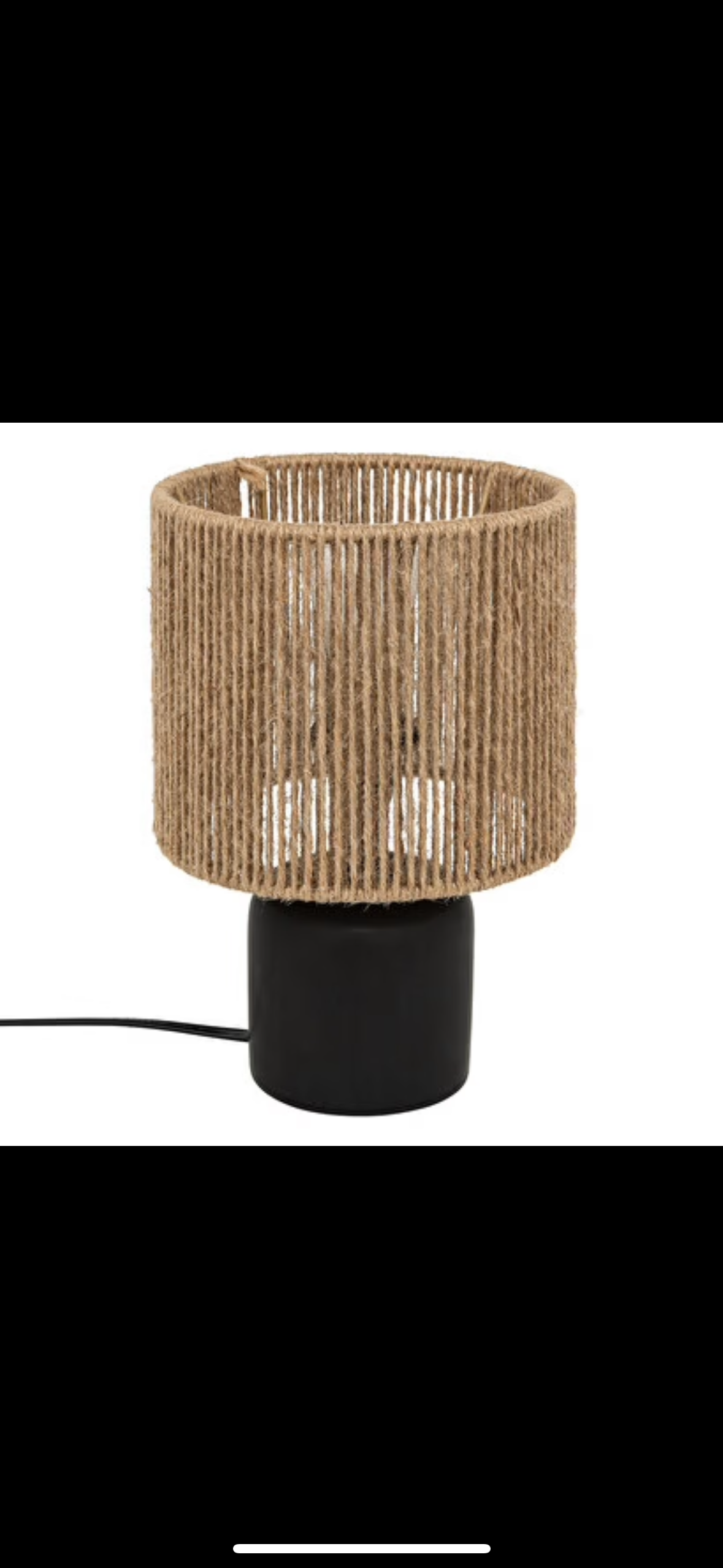 Lampe de chevet en bambou